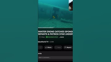Underwater drone, catches SpongeBob SquarePants and Patrick star in real life