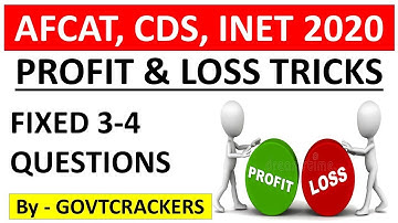 PROFIT & LOSS QUESTIONS I LAST 3 MONTHS STRATEGY FOR AFCAT 2 2020 EXAM I HOW TO SCORE 200+ I AFCAT