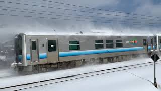 新型車両GV-E400系2両編成(21.02.27)