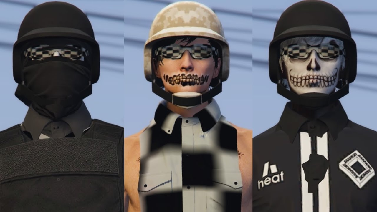 GTA 5 Online Multiple Checkerboard Male Outfit Components (Tryhard) (Base/Freemode) (Ps4/Xbox1