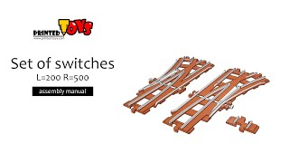 3D printed track switches - assembly manual