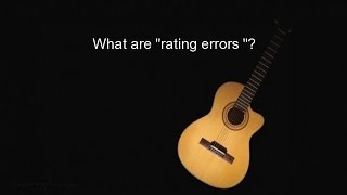 What are "rating errors "?