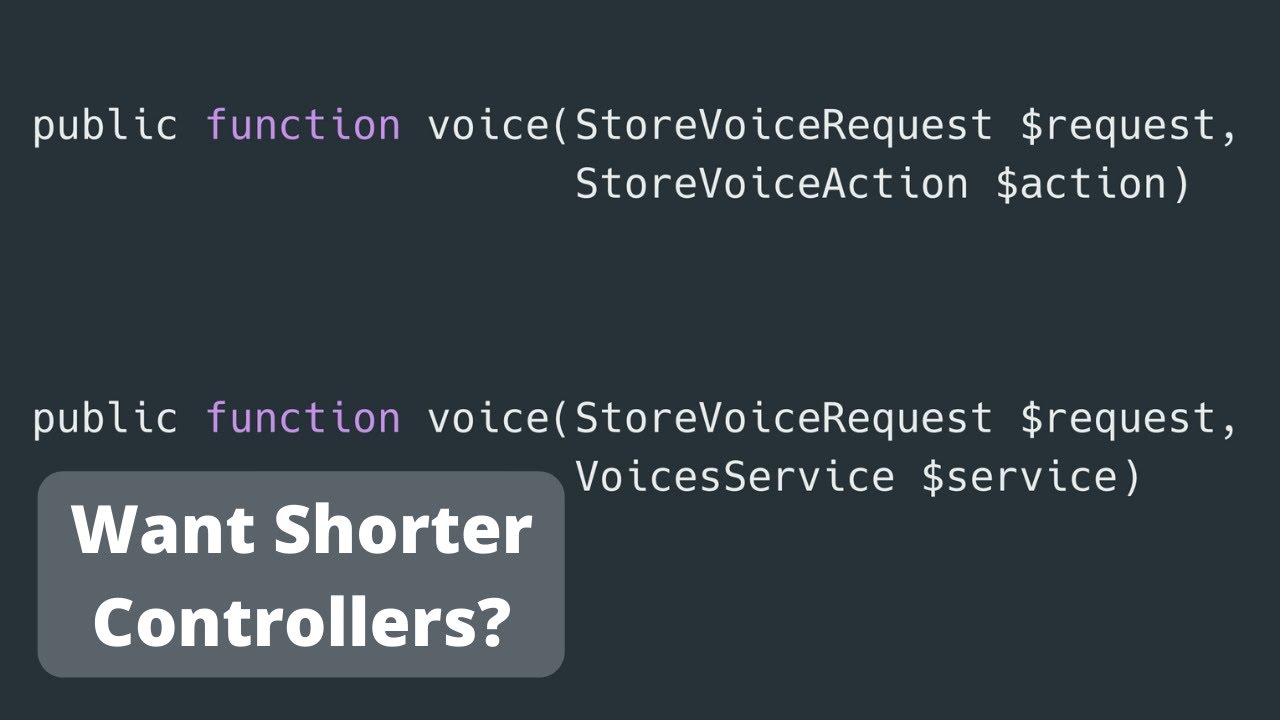 laravel make controller  2022  Laravel Controller: Move Logic to Action or Service Class