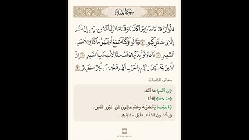 السراج في بيان غريب القران سورة الملك 3 مع تلاوة الشيخ سعد الغامدي