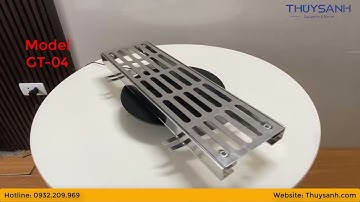 Nắp rãnh thoát nước Inox 304 model GT-04, chịu tải nhẹ