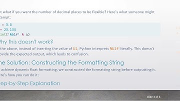Mastering Float Formatting in Python: Outputting with Dynamic Formats