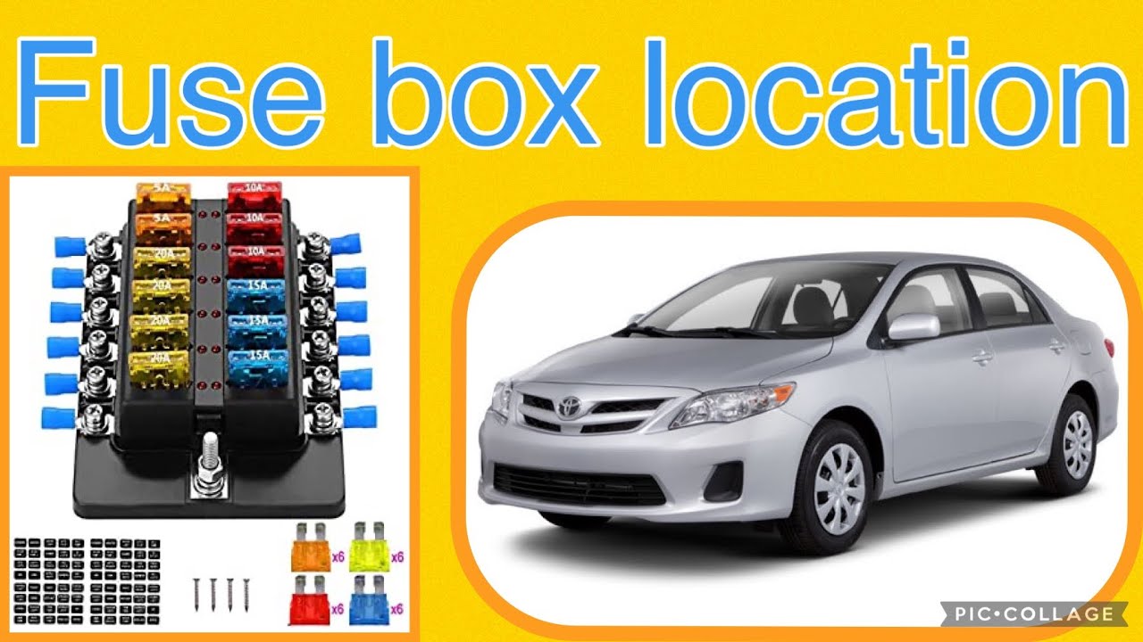 The fuse box location on a 2013 Toyota Corolla - YouTube