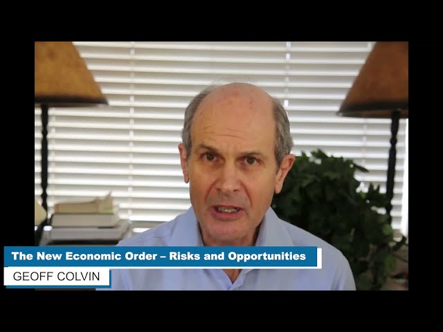 The New Economic Order – Risks and Opportunities Speech Overview