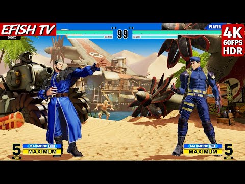 Goenitz vs Heidern (Hardest AI) - KOF XV | 4K 60FPS HDR