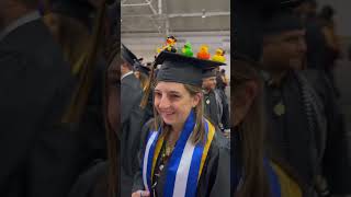 Graduation cap designs from Purdue Global commencement