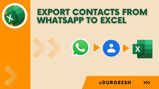 How to Export Contacts from WhatsApp group to Excel. screenshot 4