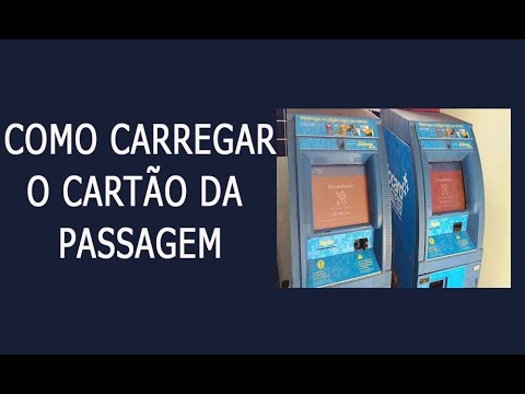 Vídeo: Como Recarregar Um Cartão De Transporte Em