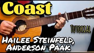 Coast (Hailee Steinfeld, Anderson Paak) - Guitar - Tutorial