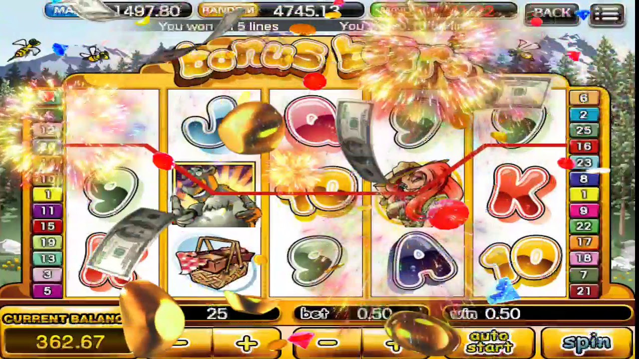 Jackpot minor bonus bear-kiss