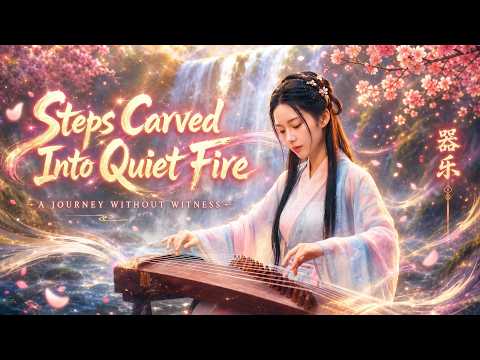 Steps Carved Into Quiet Fire | Chinese Erhu & Guzheng Instrumental | 1 Hour Music