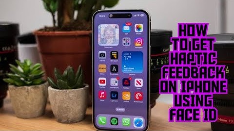 How to get haptic feedback on iPhone using Face Id
