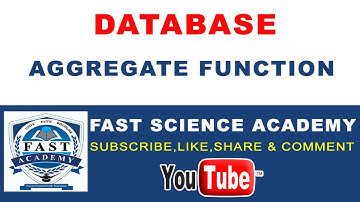 Aggregate Function in Database by FAST Science Academy in Urdu/Hindi