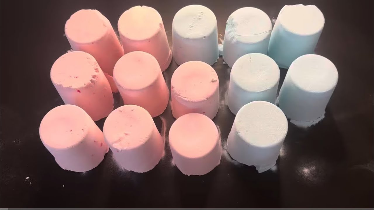 Blue and Pink Crunchy Baking Soda Crushes 🩷🩵🤍