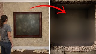 She Peeled Wallpaper And Found Tinted Glass What Was Behind It Left Her Shaking