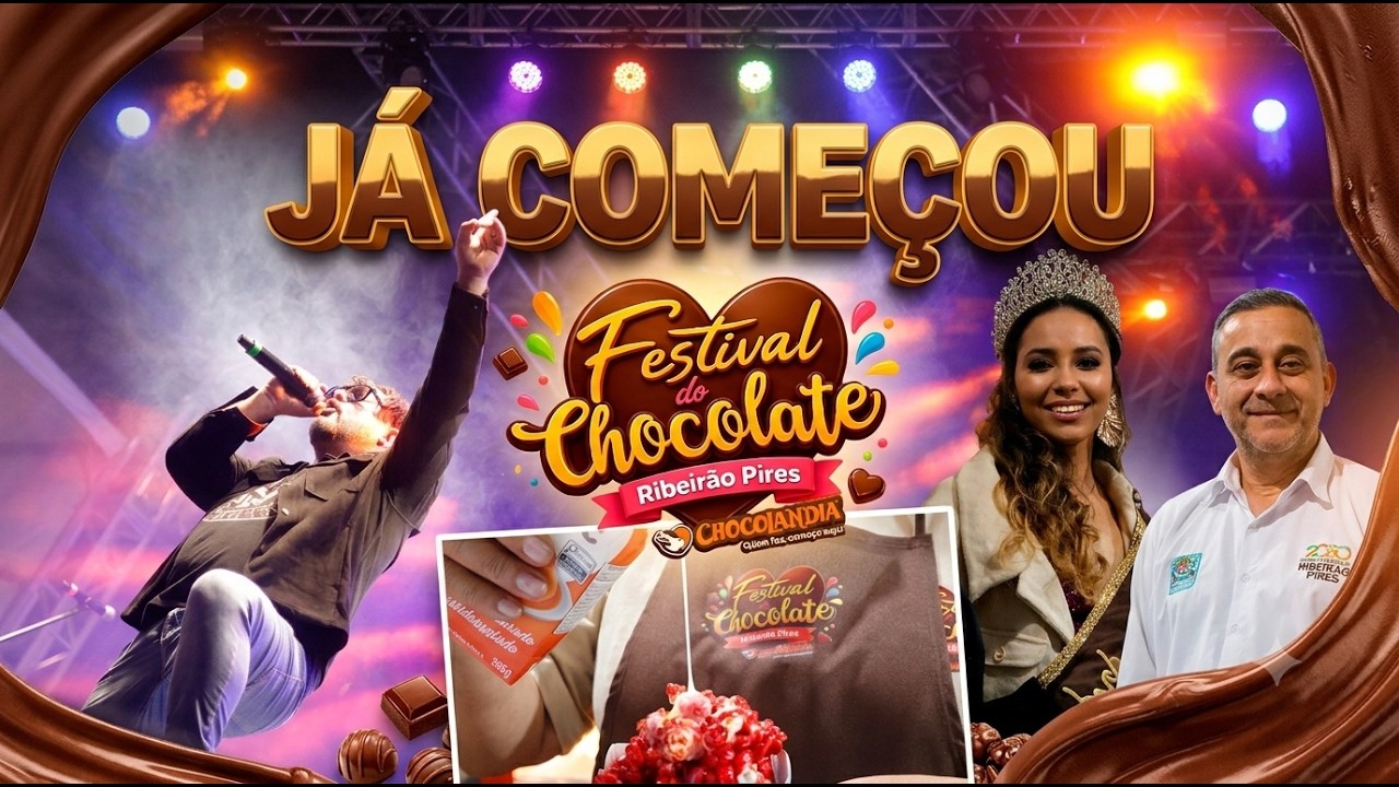 Festival do Chocolate 2026 by Chocolândia começa em Ribeirão Pires com Projeto ABC+Cultura no palco