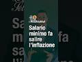 Salario minimo fa salire l’inflazione | La Settimana di @BitcoinLocarno