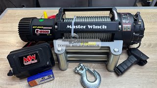 Лебедка электрическая автомобильная Master Winch E12500 12V 5670 кг со стальным тросом IP68