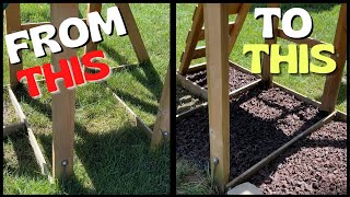Mowing Around A Swing Set | Easy Solution
