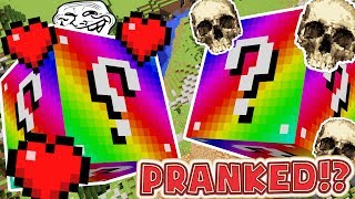 PRANKING EVERYONE WITH VERY LUCKY BLOCKS - Minecraft Walls Modded Minigame | JeromeASF