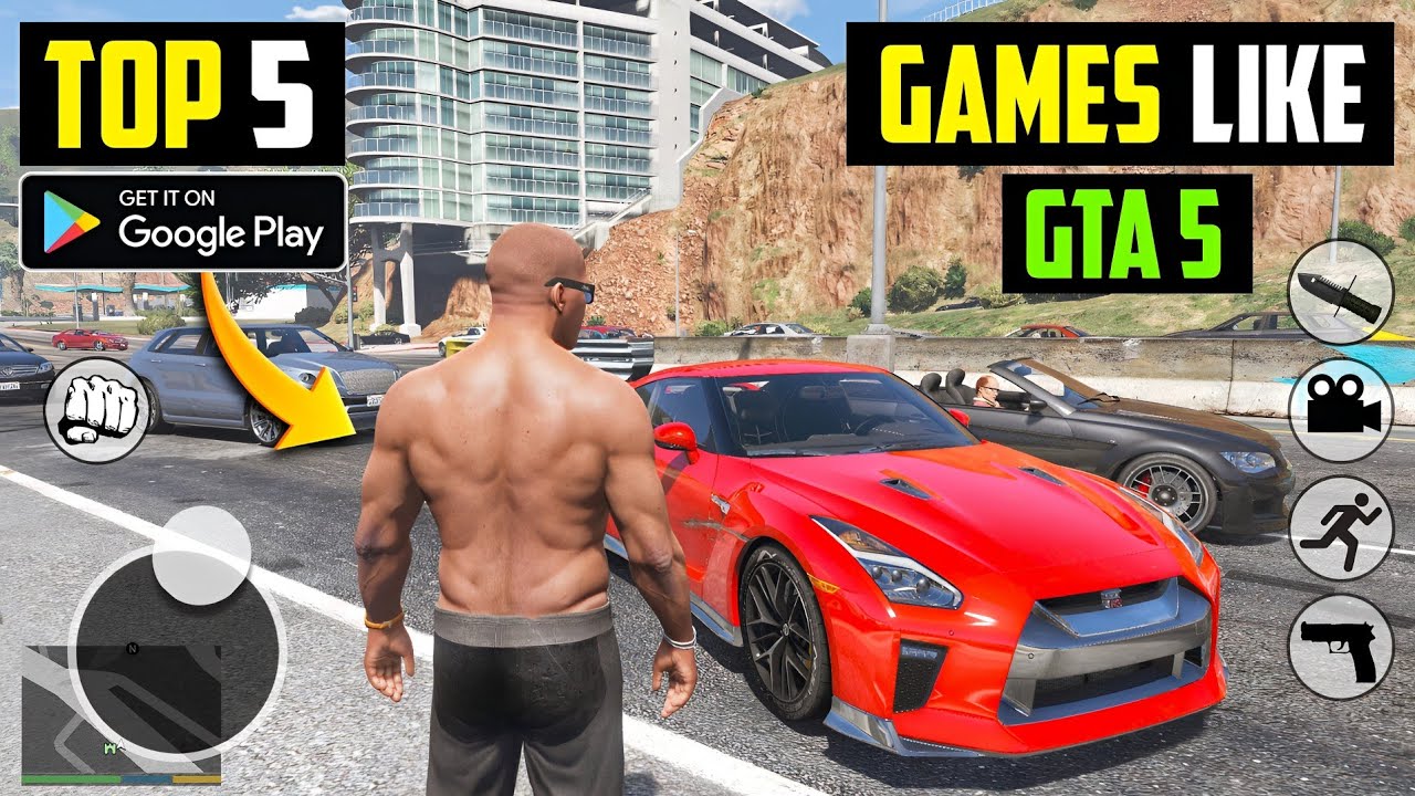 Top 5 open world games for android like gta 5 l gta 5 game for android ...