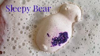 Lush ‘Sleepy Bear’ Christmas 2021 bath bomb demo