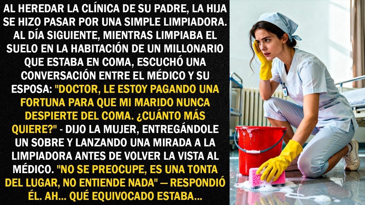 =Al heredar la clínica de su padre, la hija se hizo pasar por una simple limpiadora. Al día...