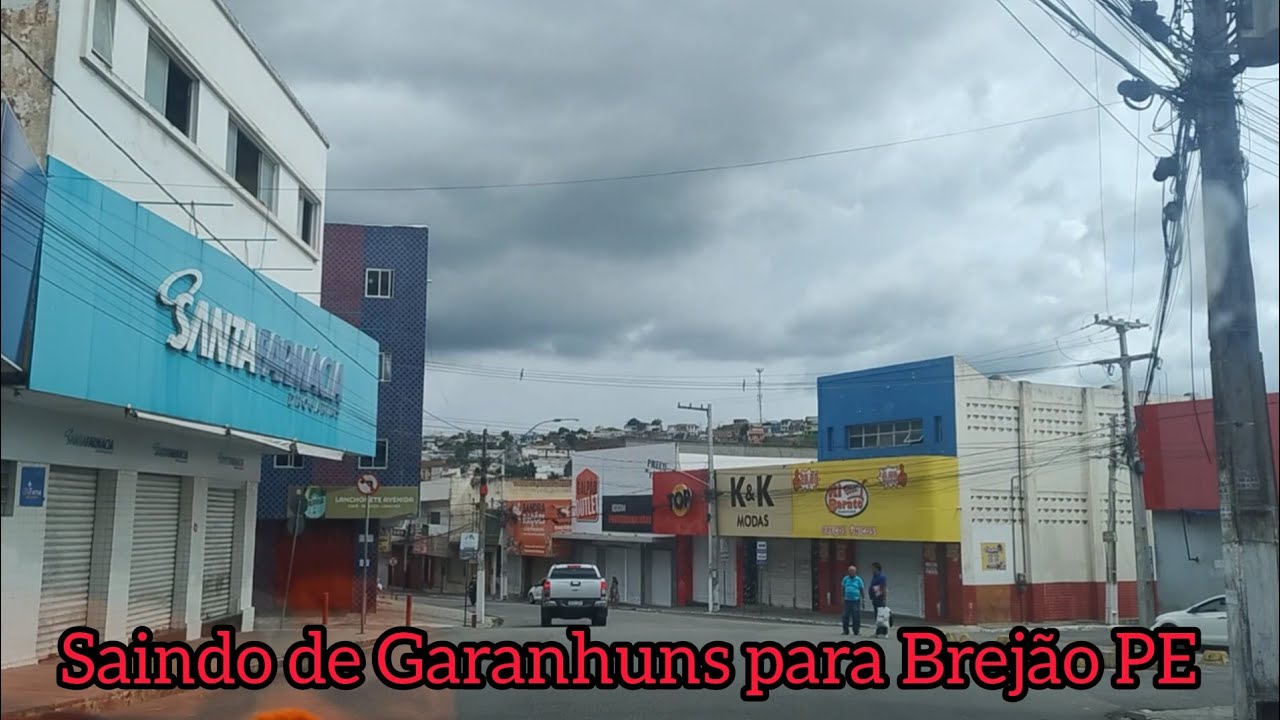 Saindo do centro de Garanhuns para Brejão PE#centro #domingo#movimento #reduzido