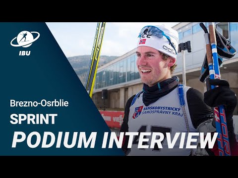 IBU Cup 21/22 Brezno-Osrblie Second Men Sprint Podium Interview