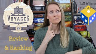 VOYAGES Review & Ranking | A Roll & Write Game You Can Print at Home! screenshot 4