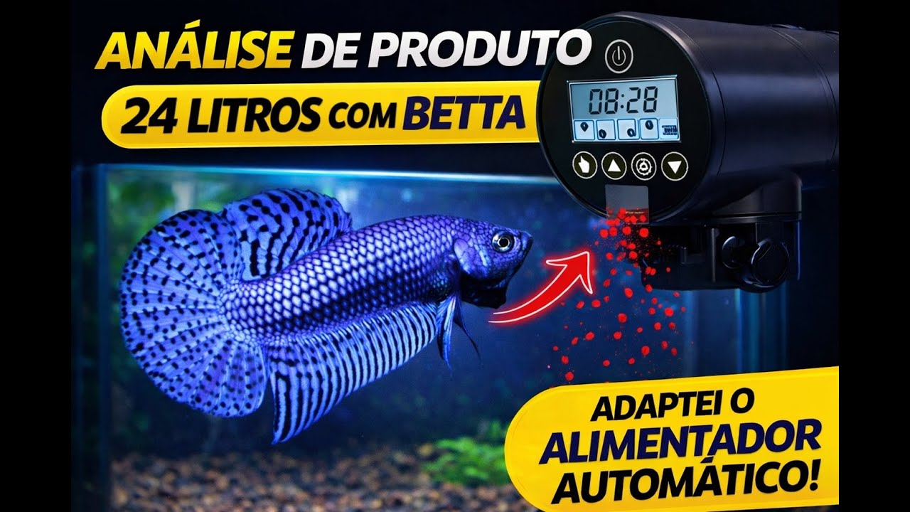 Analise - Alimentador Automático e Dosador de Comida - Aquario com Betta