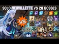 Solo C0 Neuvillette vs 28 Bosses Without Food Buff | Genshin Impact