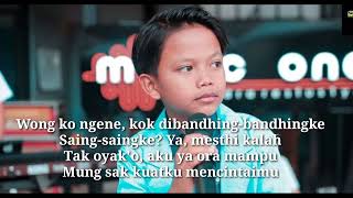 Ojo Dibandengke - Farel Prayoga || Lirik #farelprayoga#ojodibandengke#lirik