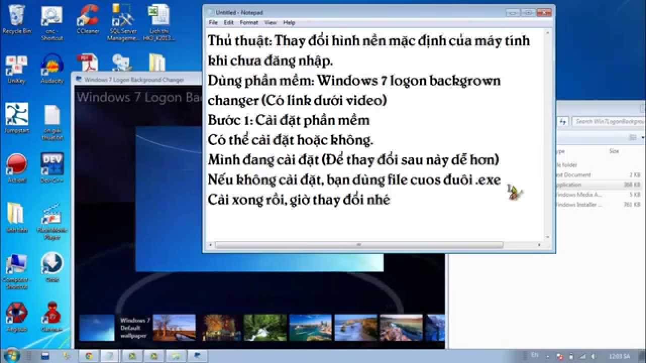 Thủ thuật] thay đổi hình nền khởi động đăng nhập win 7 - logon ...