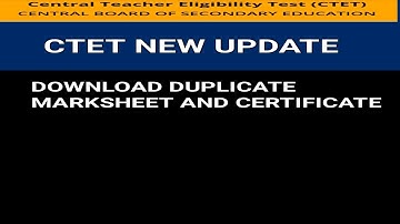 CTET EXAM | IMP NOTICE | RELATED DUPLICATE MARKSHEET AND CERTIFICATE #onlinecoaching