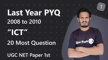 02:00 PM ICT PYQ(2008-2010) Question | ugc net ICT MCQ in hinICT | UGC Net ict question 2021