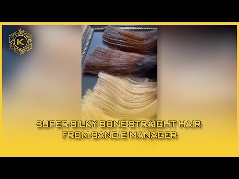 Video Super Silky Bone Straight Hair From Sandie Manager 56