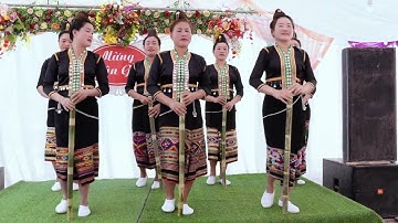 Múa khơ mú mừng tân gia đại cát gđ Tuyến Học, Bản Pá Chả, Xã Phu Luông, Điện Biên