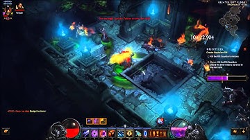 Diablo 3, season 1, Firebird Wizard solo Greater Rift 37, Furnace + Magefist. BURN BABY BURN!