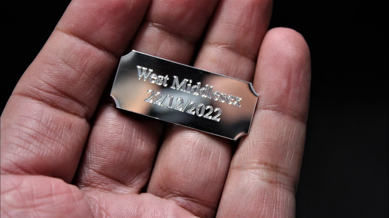 Custom Engraving Silver Plate with Engraving YouTube