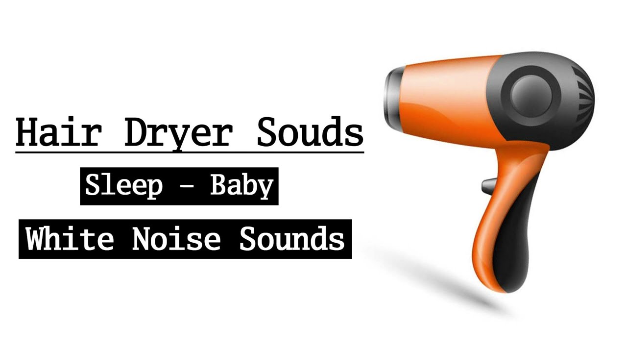 White Noise for babies, blow dryer ASMR 10 hours, relaxing video, sleep aide, hair dryer 6