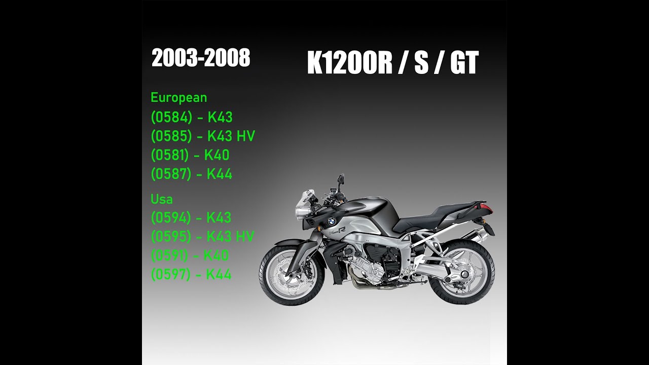 BMW K1200S K1200GT K1200R Service Manual 2003-2008
