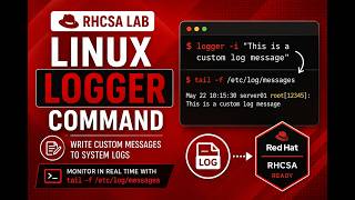 (12/20) - Linux logger Command Explained | Send Custom Log Messages