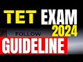 TET 2024 GUIDELINE | Telangana TET 2024 Exam Guidelines | TET 2024 Exam | TET guidelines