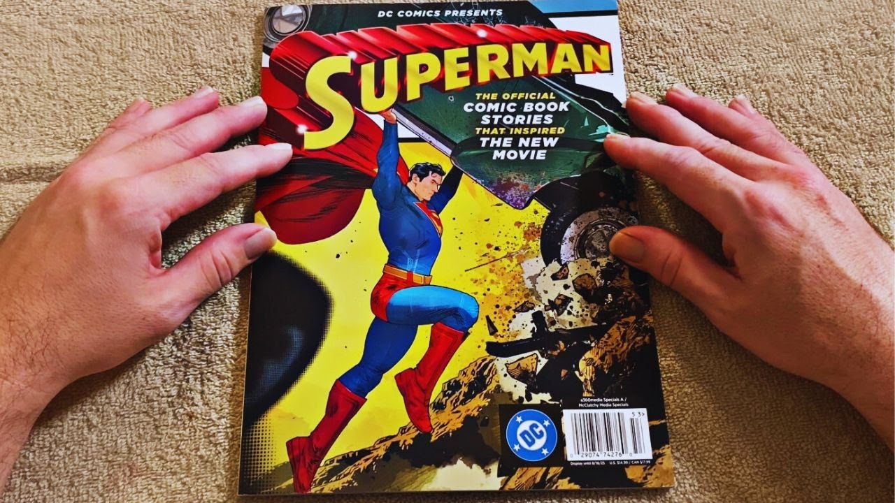 ASMR-Looking Through A Superman Comic Magazine 💥🦅✈️📰