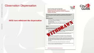 Observation best practice remote observation for Customer Service EPA level 2